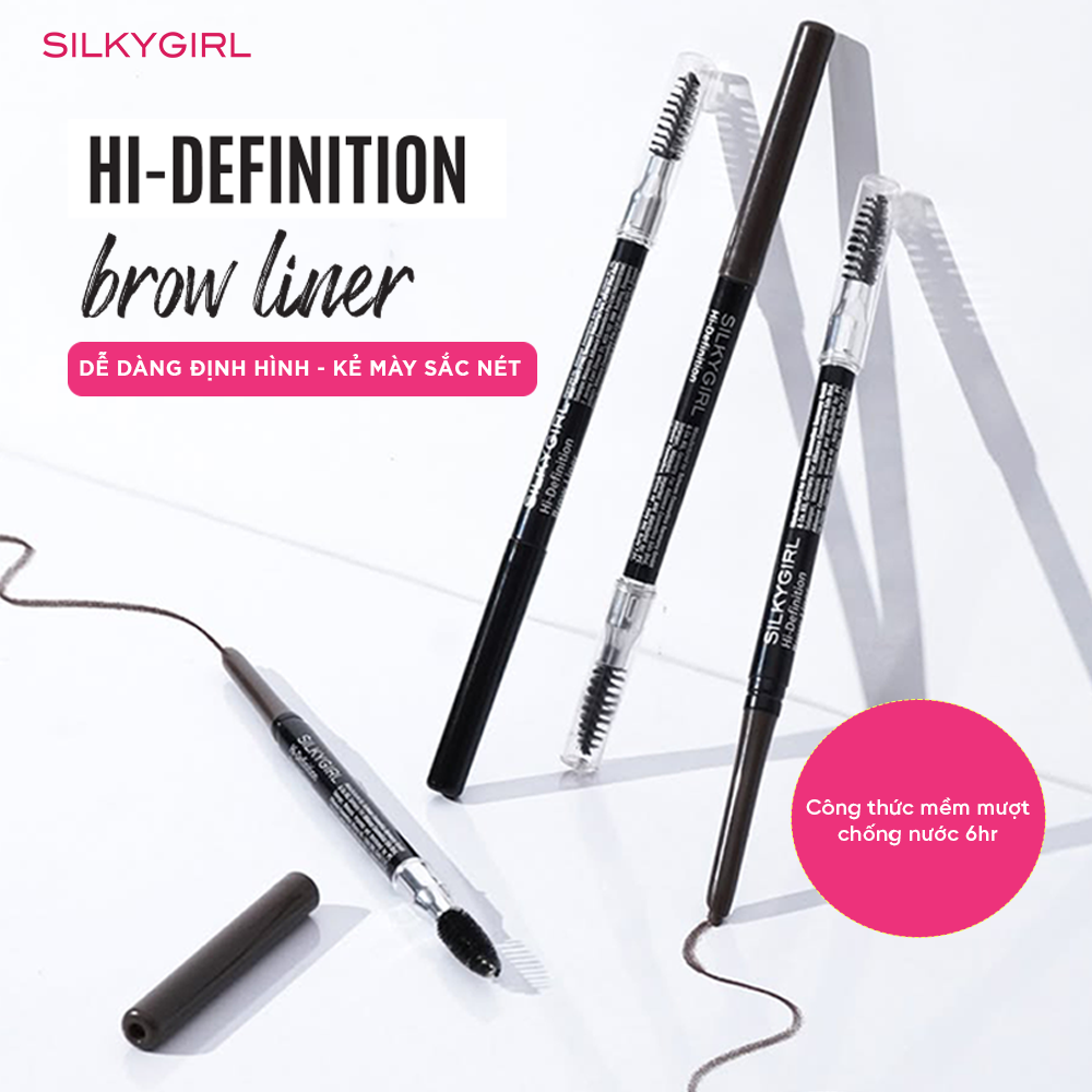 CHÌ MÀY 2 ĐẦU SILKYGIRL HI-DEFINITION BROW LINER - 0.35g - Ảnh 3
