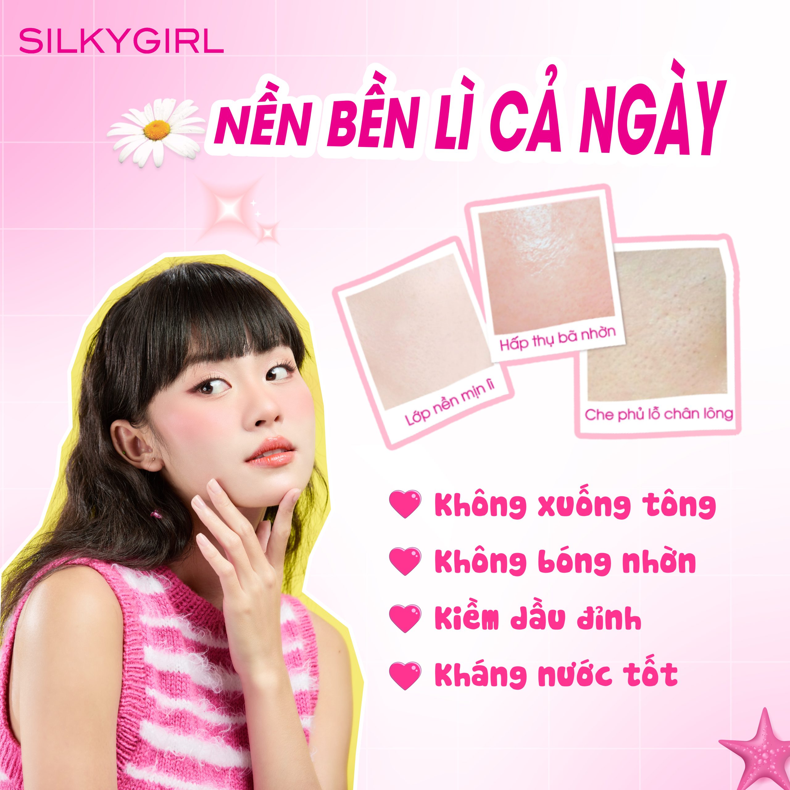 PHẤN PHỦ KHOÁNG SILKYGIRL NO-SEBUM MINERAL POWDER - 5g - Ảnh 3