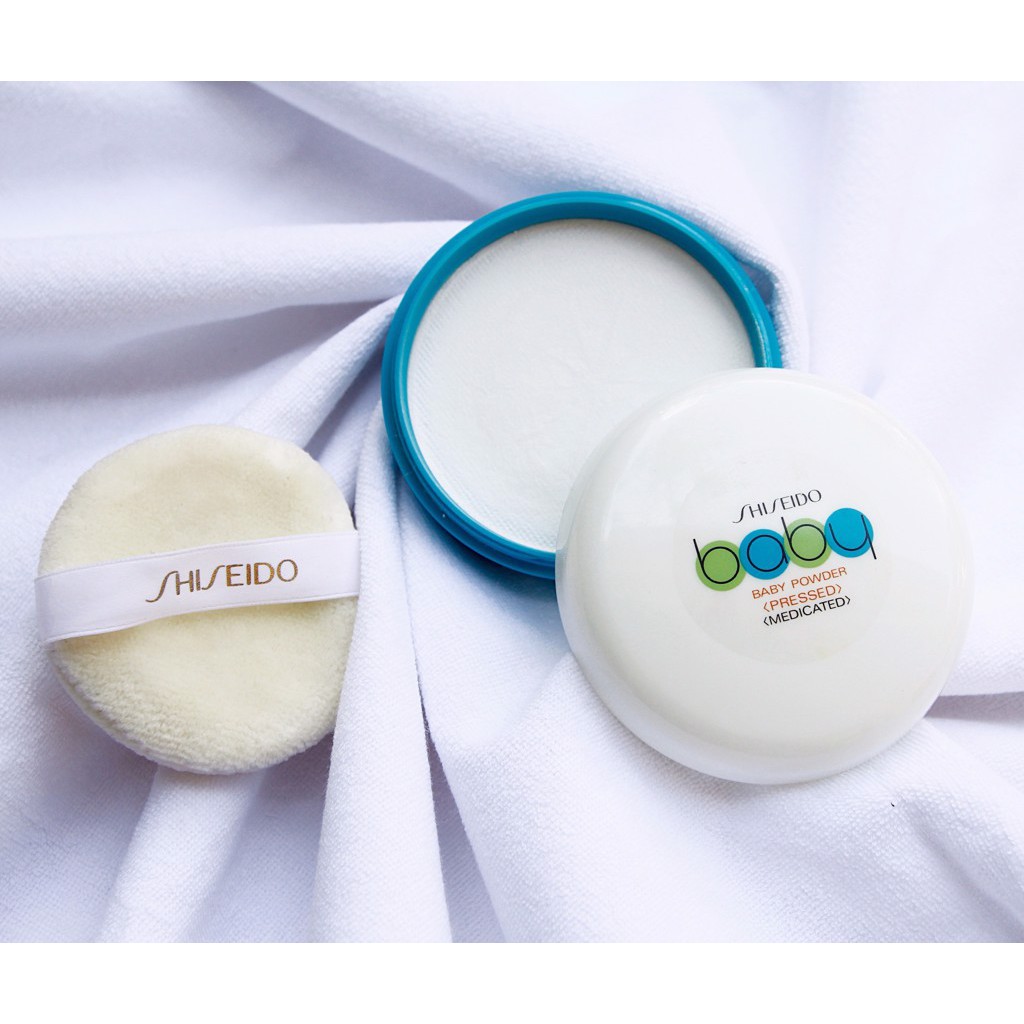 Phấn phủ khoáng dạng nén kiềm dầu Shiseido Baby Powder Pressed có khả năng điều chỉnh sắc tố da hiệu quả.