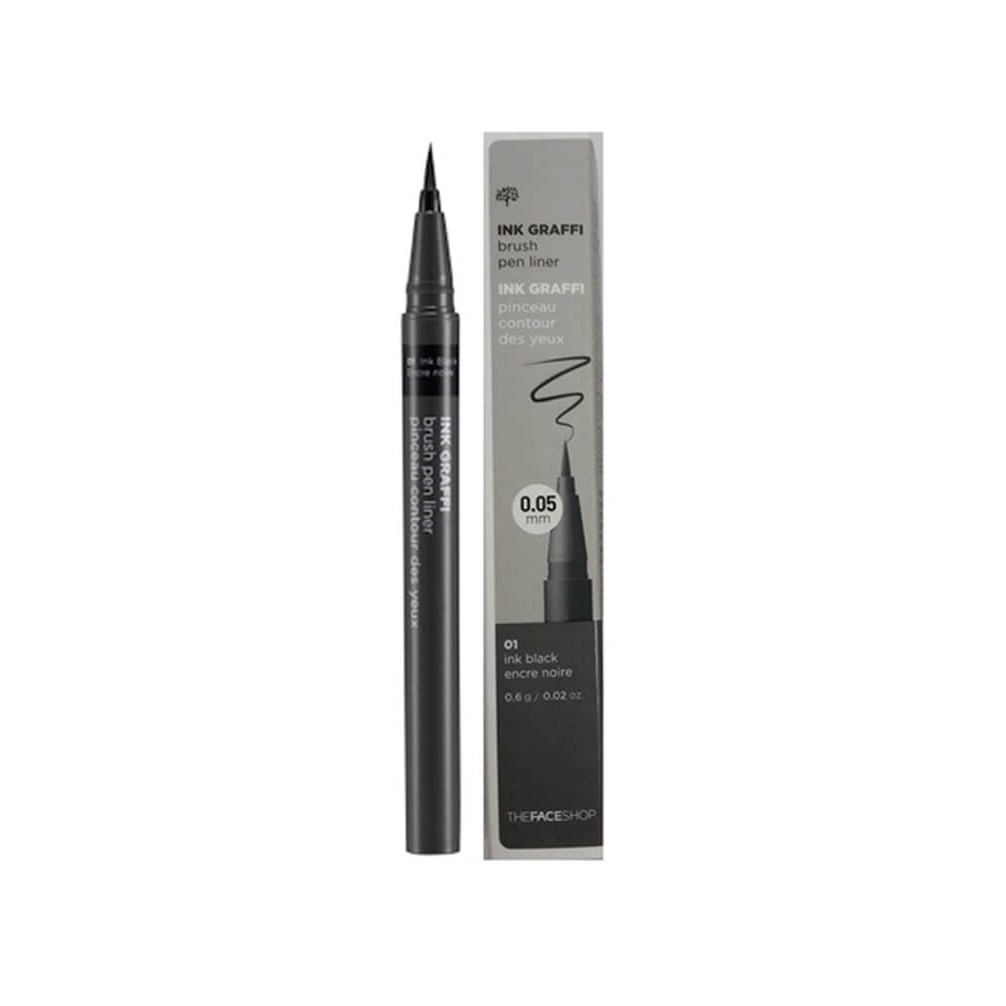 Bút kẻ mắt-Faceshop Ink Graffiti Brush Penliner là bút kẻ mắt dạng bút chì với đầu bút 0,05mm
