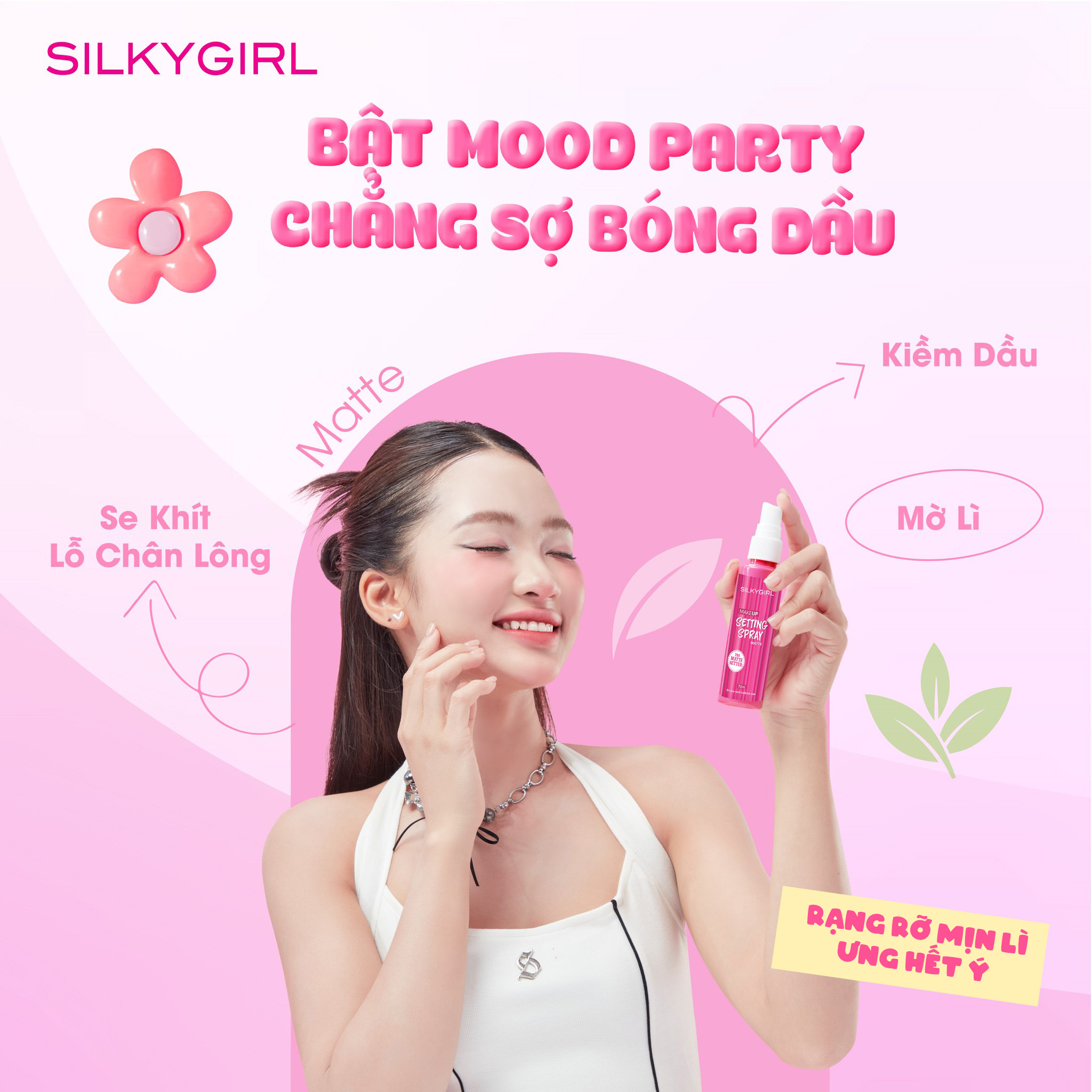 SILKYGIRL MAKEUP SETTING SPRAY – MATTE – 70ML - Ảnh 4