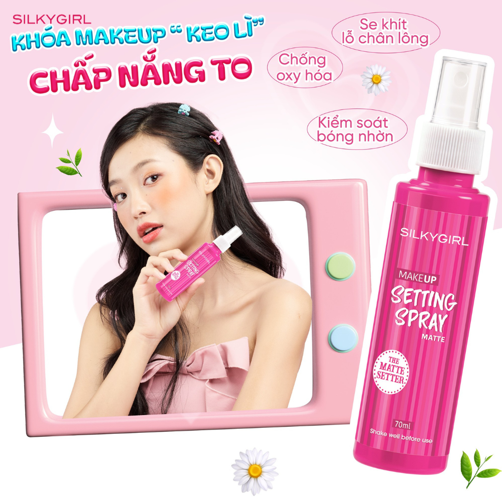 SILKYGIRL MAKEUP SETTING SPRAY – MATTE – 70ML - Ảnh 3