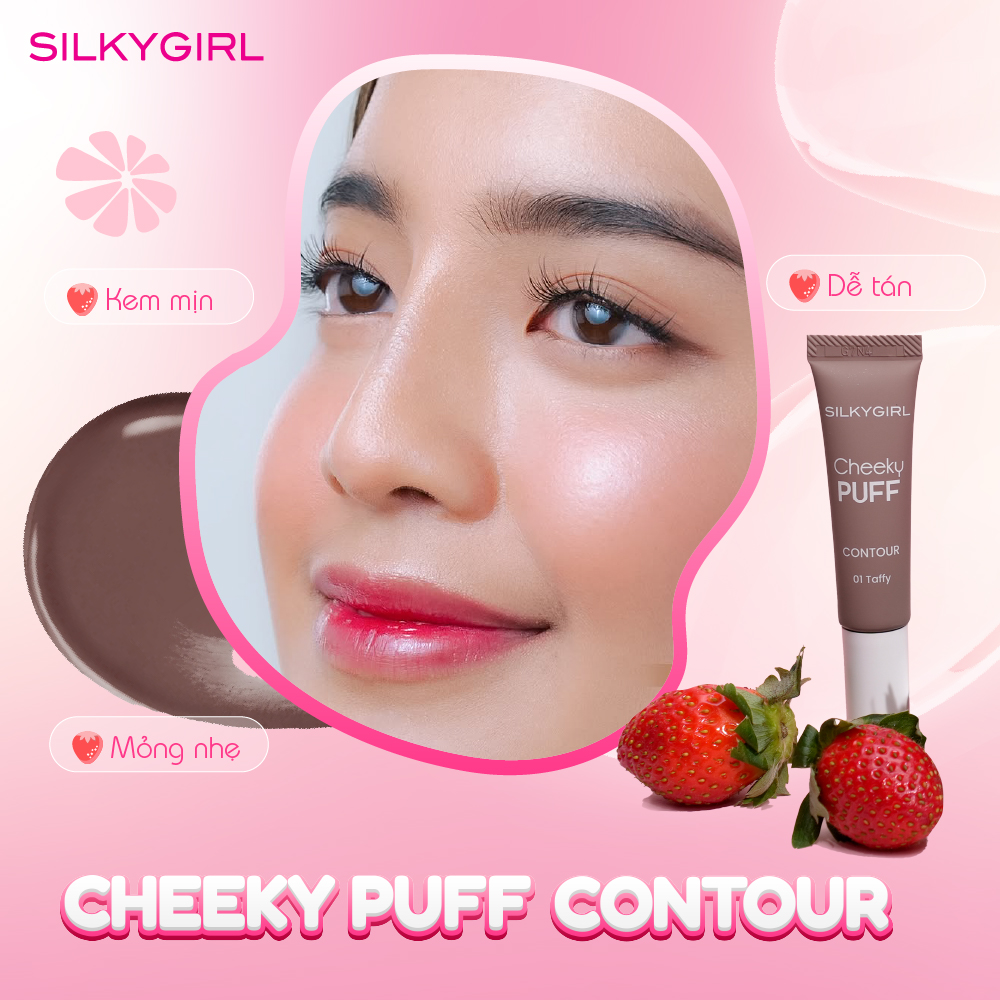 TẠO KHỐI DẠNG KEM SILKYGIRL CHEEKY PUFF CONTOUR - 6ML - Ảnh 2