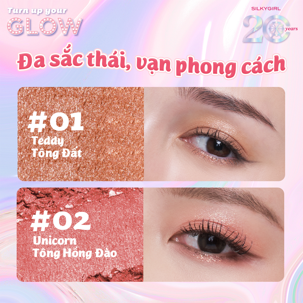 BẢNG PHẤN MẮT SILKYGIRL GLOW UP 9-COLOR PALETTE - 7.2G - Ảnh 3