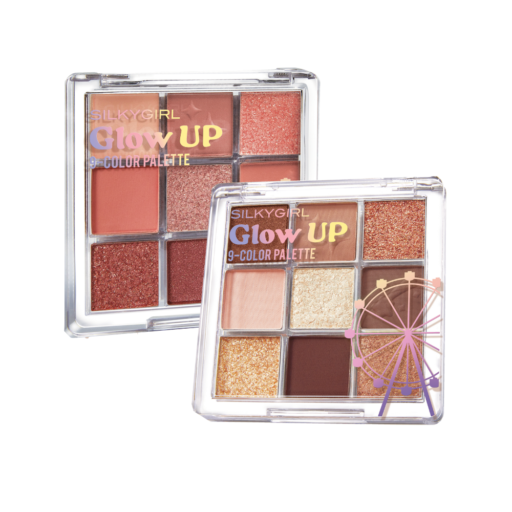 BẢNG PHẤN MẮT SILKYGIRL GLOW UP 9-COLOR PALETTE - 7.2G